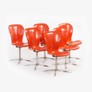 1974 Gideon Kramer Ion Chairs by American Desk Corp Fiberglass Sets of 6 8 10 12