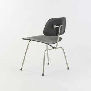 SOLD 1955 Vintage Ebonized Eames for Herman Miller DCM Side Dining Chair with Metal Legs
