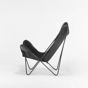 1950s Leather Butterfly Chair by Jorge Ferrari Hardoy Bonet & Kurchan for Knoll