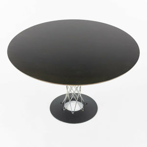 SOLD Isamu Noguchi Cyclone Table by Modernica 48 in Round Black Top, Newly Refinished