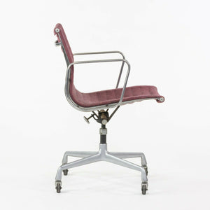SOLD 1977 Herman Miller Eames Aluminum Group Fabric Management Desk Chair Red Fabric