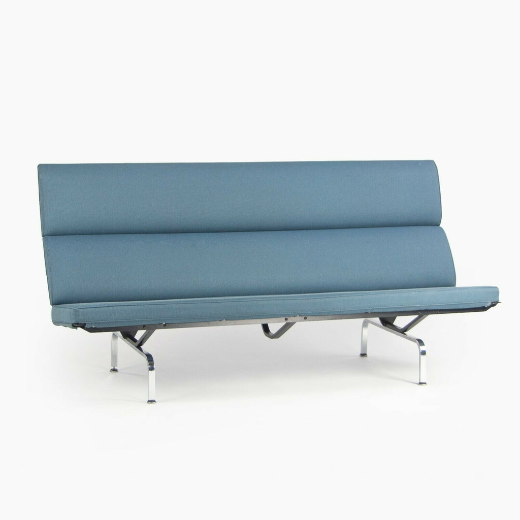 2006 Herman Miller by Ray and Charles Eames Sofa Compact Blue Fabric Upholstery