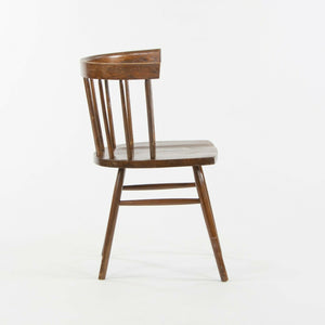 SOLD 1947 Pair of George Nakashima for Knoll N19 Straight Chairs with Dark Walnut Finish