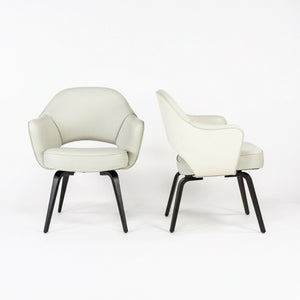 SOLD 2021 Eero Saarinen for Knoll Executive Armchair in Custom Leather with Wood Legs 7x Available