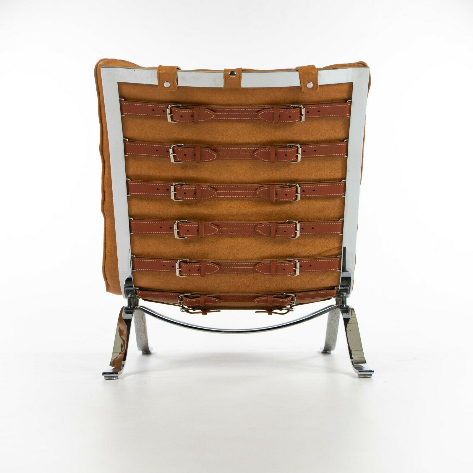 1960s Lounge Chair and Ottoman attributed to Arne Norell as Ari Chair with New Cognac Leather
