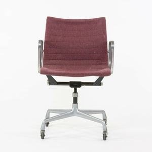 SOLD 1977 Herman Miller Eames Aluminum Group Fabric Management Desk Chair Red Fabric