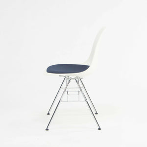 SOLD 2018 Eames Stacking Dining Chair DSS with Navy Seat by Vitra / Herman Miller