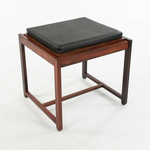 1960s Erik Buch Flip Top Rosewood Stool and Side Table for O.D. Mobler in Denmark