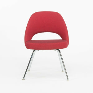 SOLD Red Fabric Eero Saarinen for Knoll 2020 Executive Side Chair with Chrome Legs