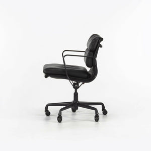 SOLD 1990s Herman Miller Eames Aluminum Group Soft Pad Management Chair Black Leather