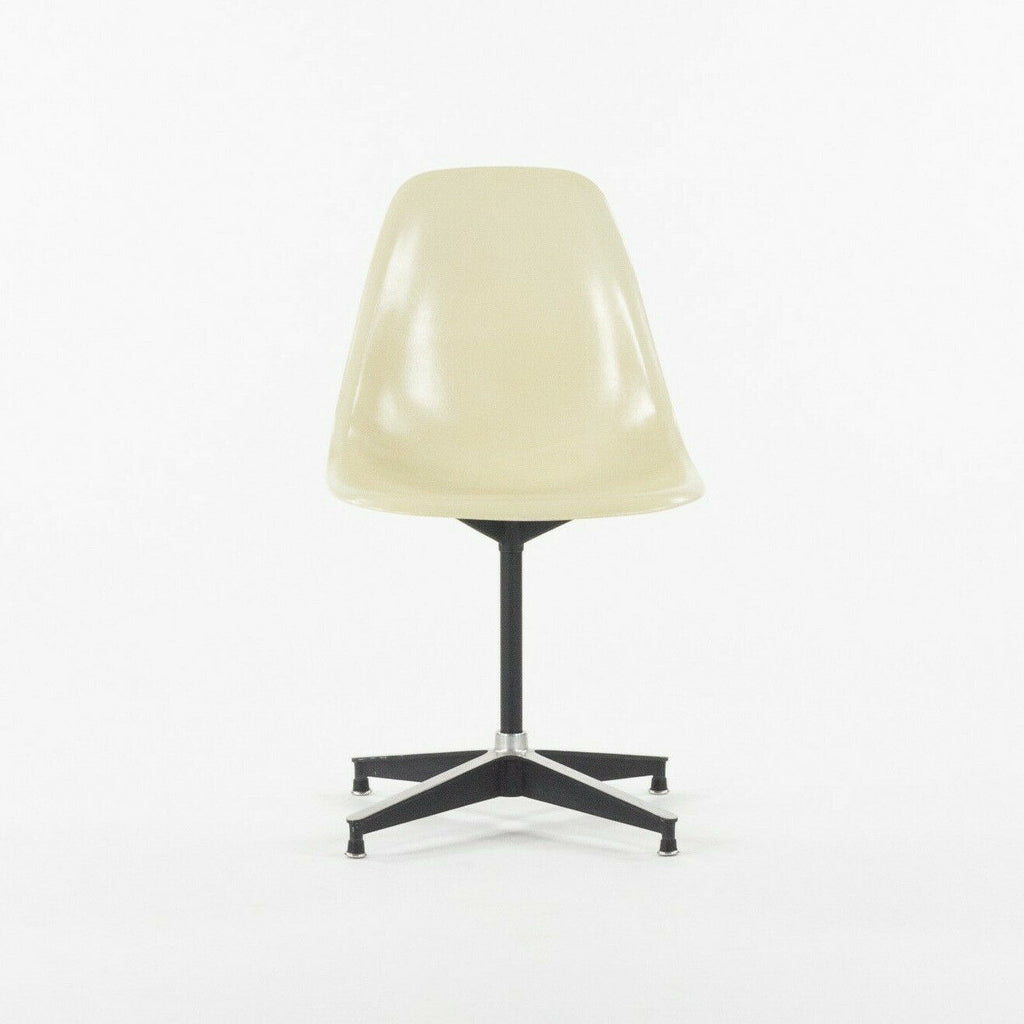 SOLD 1954 Herman Miller Eames PSC Side Shell Chair with Rare 671 Base and Ivory Shell