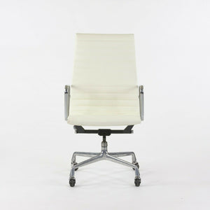 SOLD Herman Miller Eames Aluminum Group Executive High Back Desk Chair White Leather