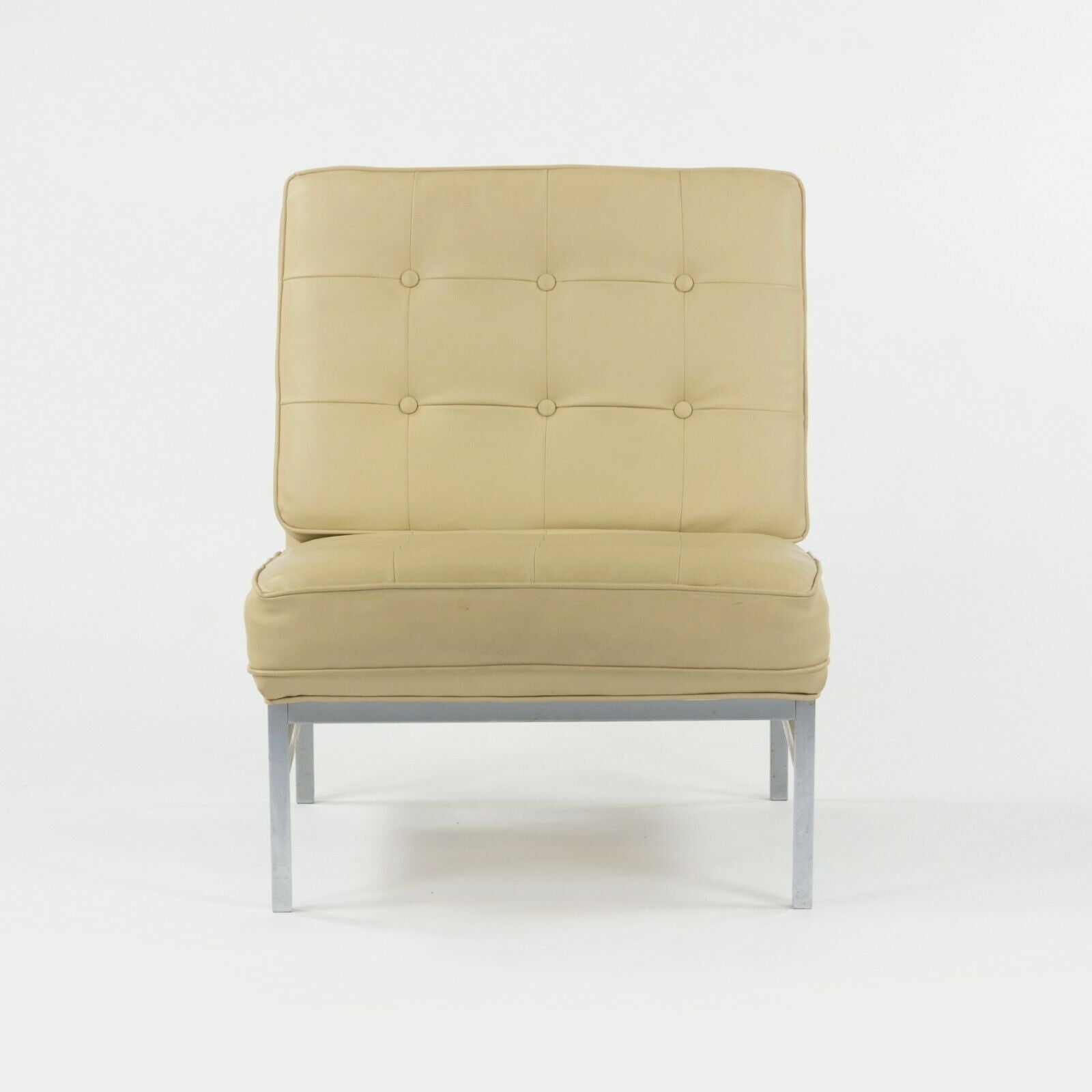 SOLD 1960s Florence Knoll Associates Armless 2551 Lounge Chair with Park Avenue Label