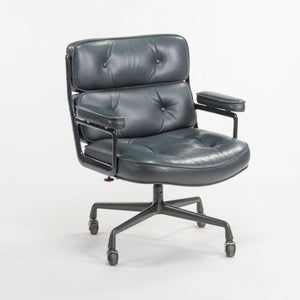 SOLD 1984 Herman Miller Eames Dark Blue Leather Time Life Executive Office Desk Chair