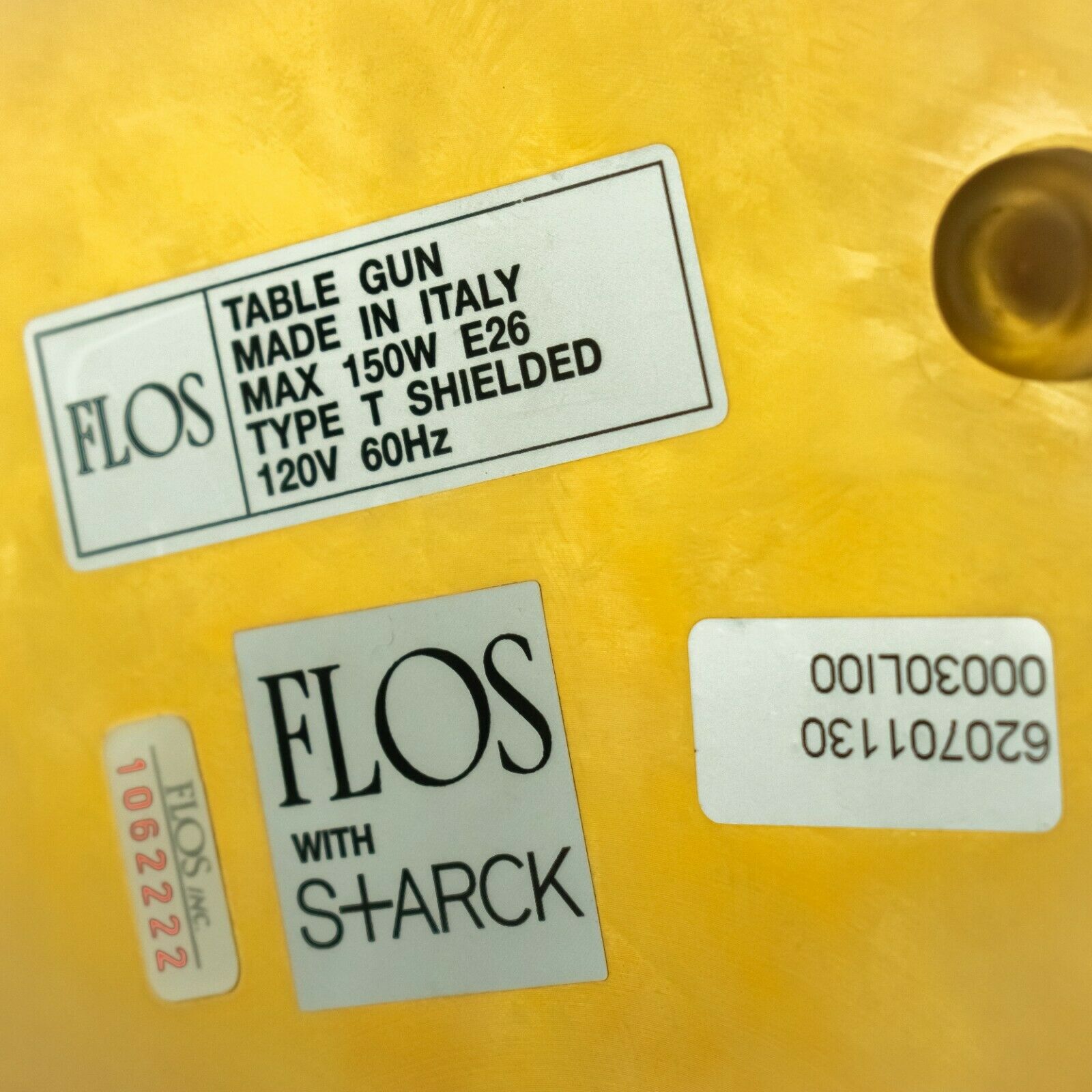 SOLD 2006 Philippe Starck Design for Flos AK47 Table Lamp in Matte 18k Gold Plate