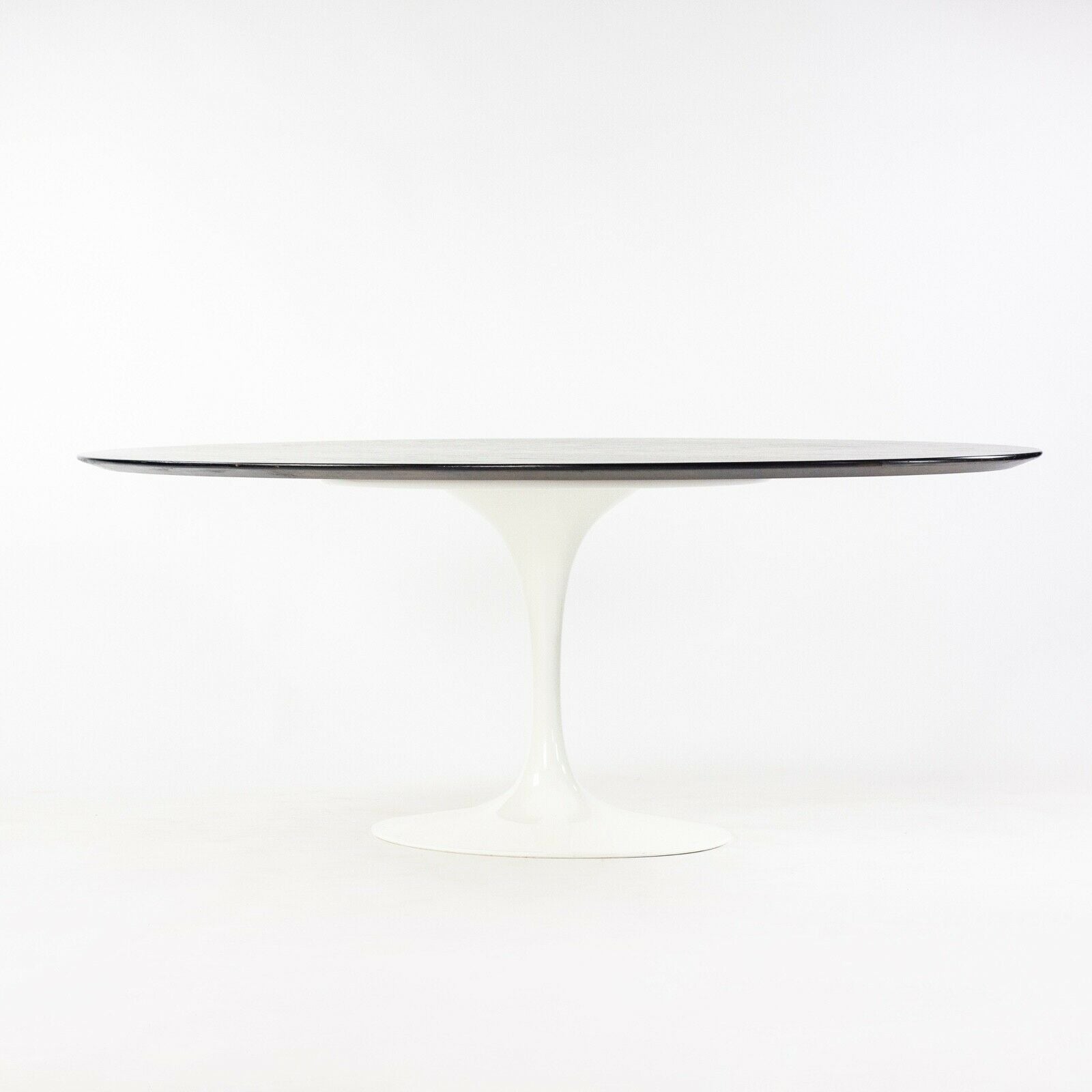 SOLD Eero Saarinen for Knoll 96 inch Tulip Ebonized Oak White Dining Conference Table