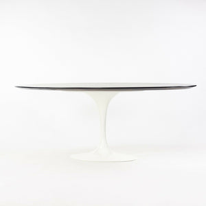 SOLD Eero Saarinen for Knoll 96 inch Tulip Ebonized Oak White Dining Conference Table