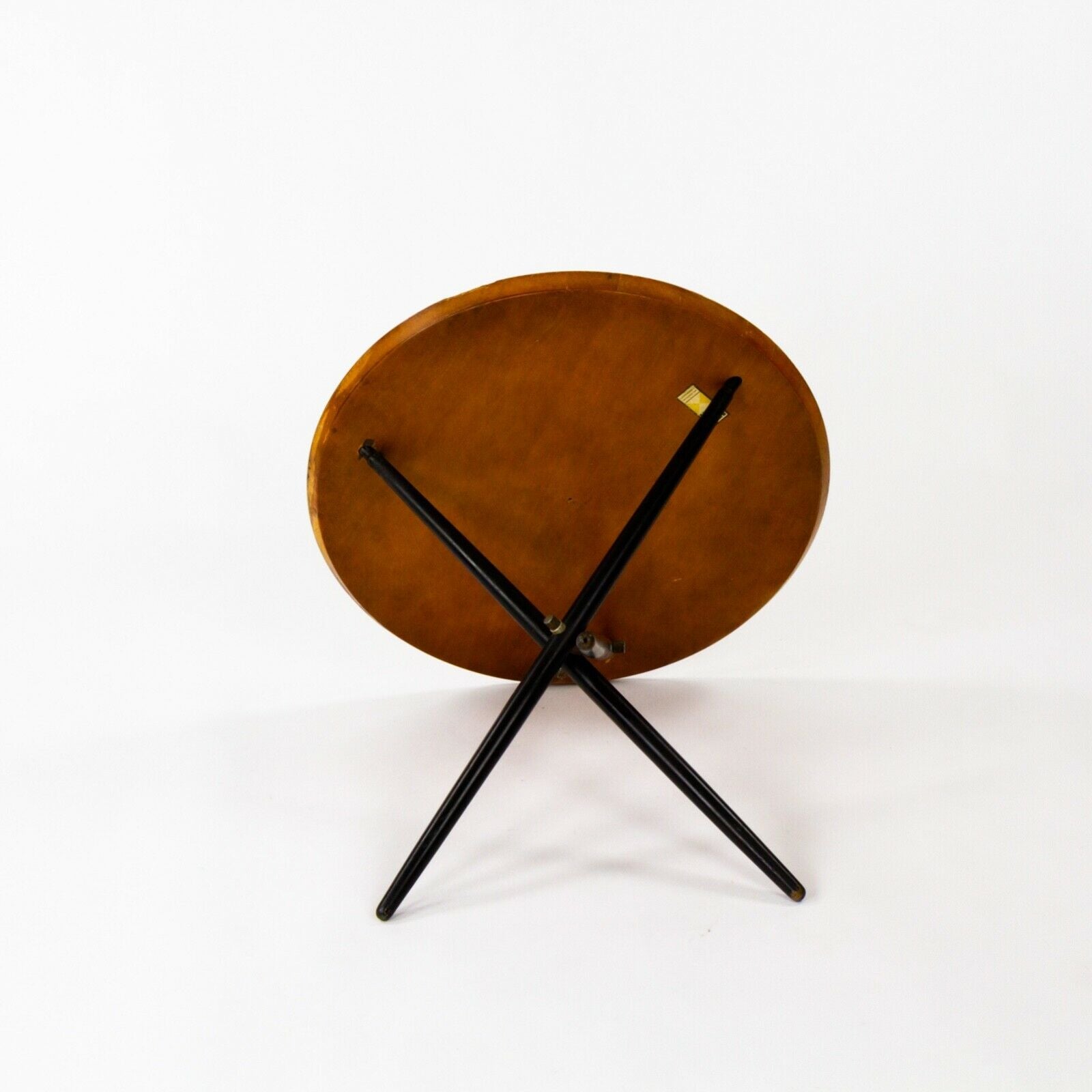 SOLD 1951 Hans Bellman Small Tripod Table for Knoll Associates No 103 with 24 in Top