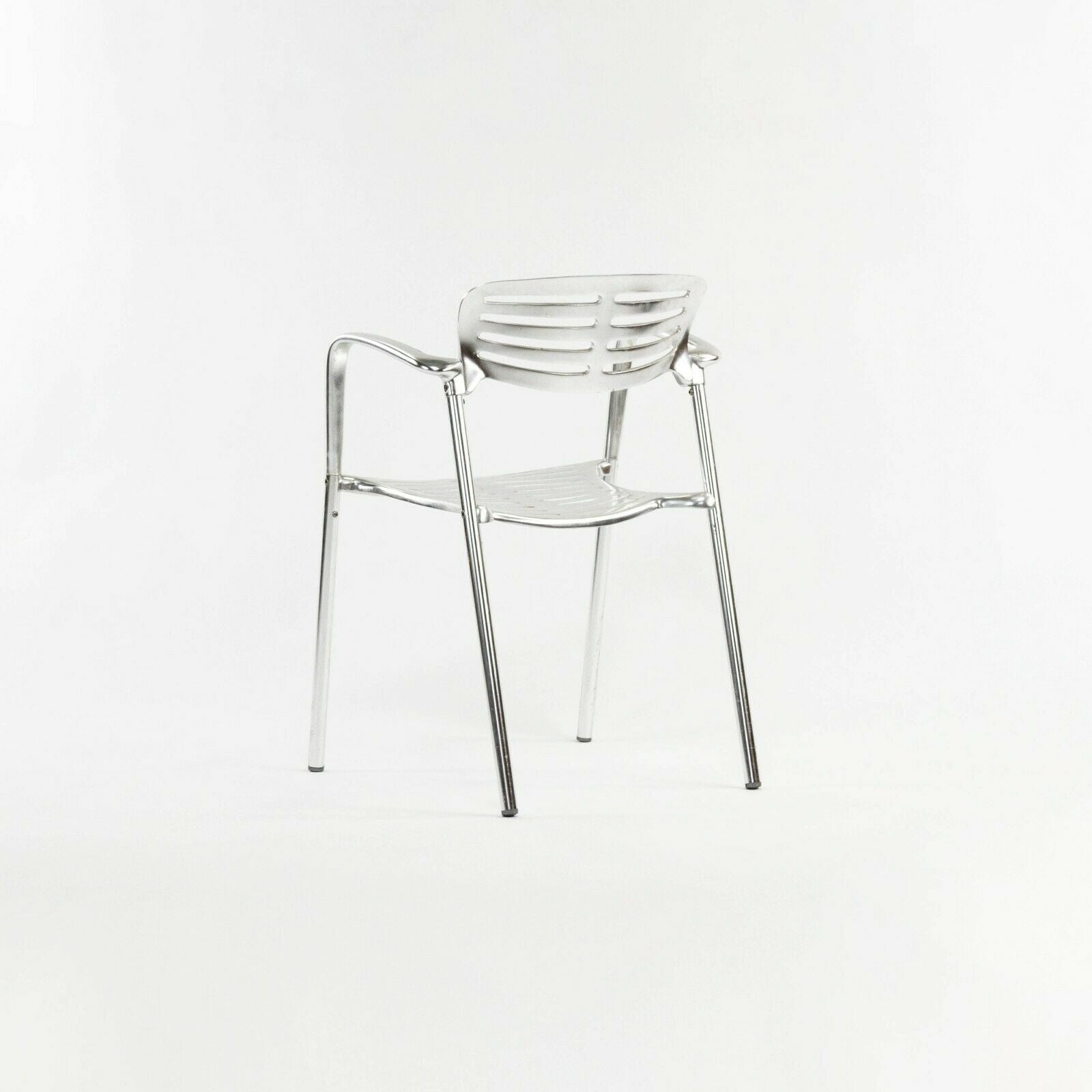 SOLD 2000s Jorge Pensi for Knoll and AMAT 3 Toledo Aluminum Outdoor Stacking Chairs