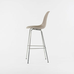 SOLD Ray and Charles Eames Herman Miller Molded Shell Bar Stool Chair Sparrow Grey