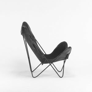 1950s Leather Butterfly Chair by Jorge Ferrari Hardoy Bonet & Kurchan for Knoll