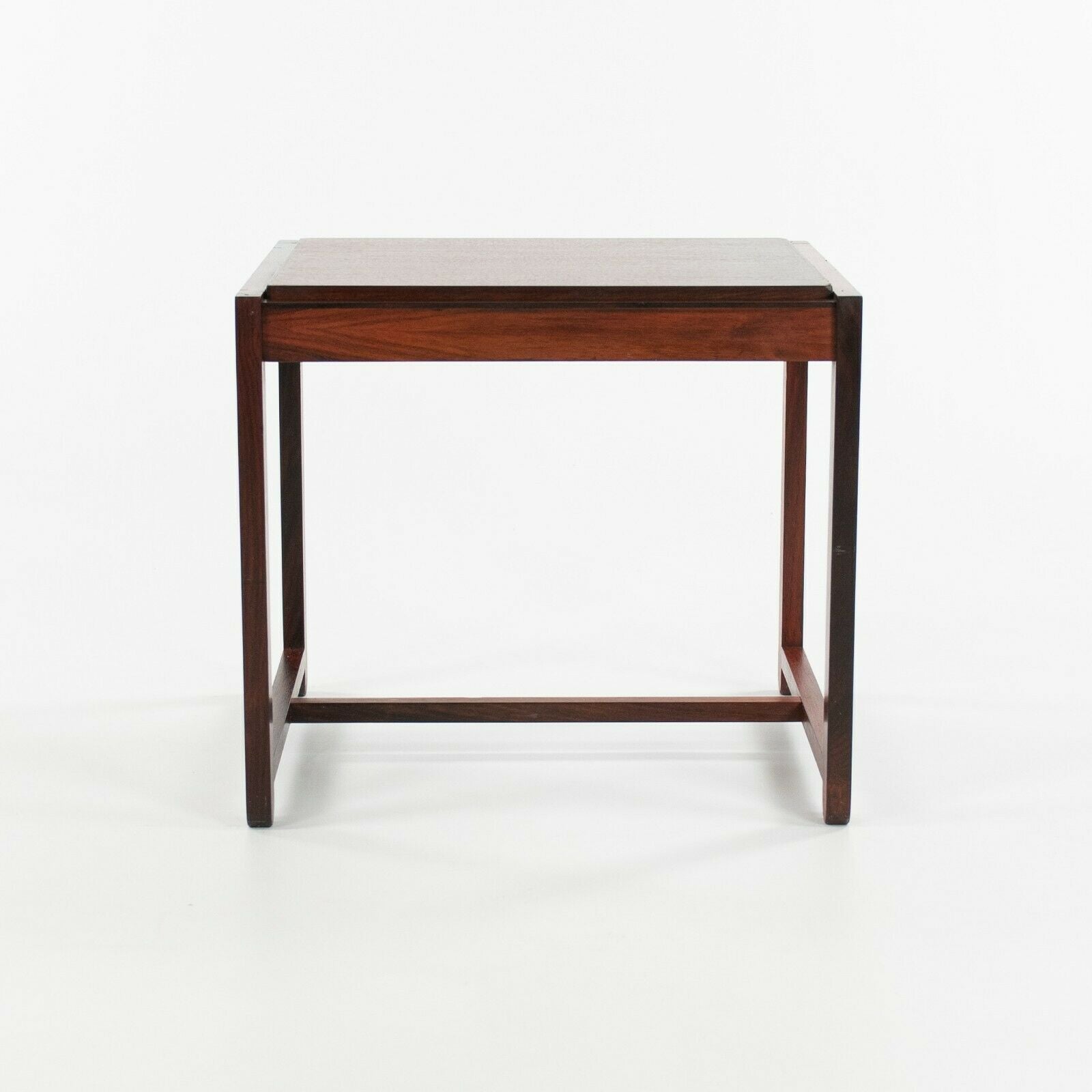 1960s Erik Buch Flip Top Rosewood Stool and Side Table for O.D. Mobler in Denmark