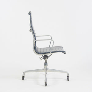 SOLD 1970s Navy Blue Eames Herman Miller Tall Aluminum Group Executive Desk Chair