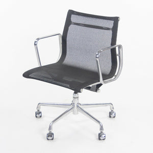 SOLD 2009 Herman Miller Eames Aluminum Group Executive Low-Back Black Mesh Desk Chair