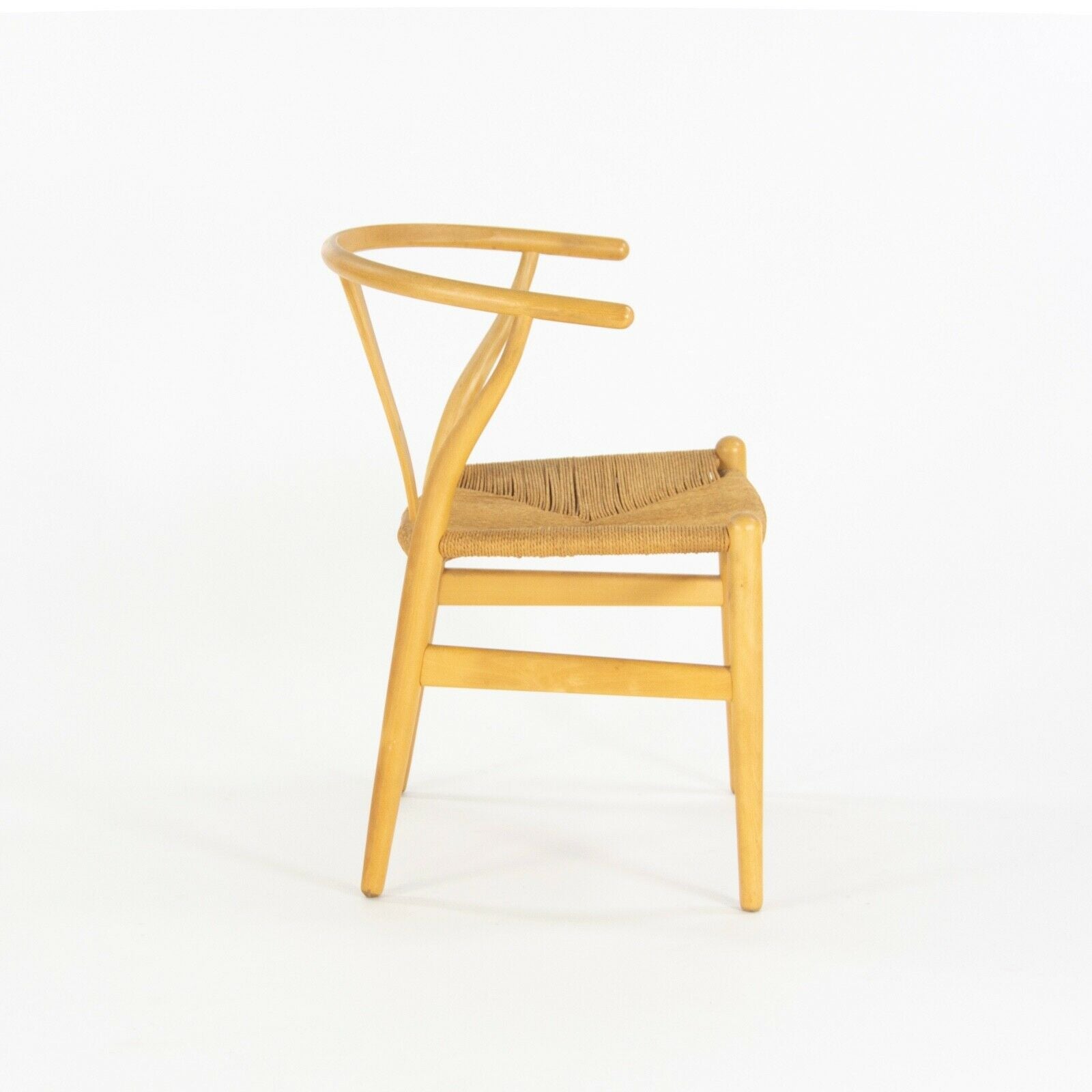 SOLD Hans Wegner Carl Hansen Denmark Vintage Wishbone Dining Chair Beech Set of Four
