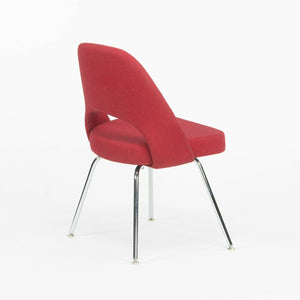 SOLD Red Fabric Eero Saarinen for Knoll 2020 Executive Side Chair with Chrome Legs