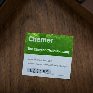 SOLD 2010 Pair of Cherner Chair Company Armless Dining Chairs in Walnut by Norman Cherner