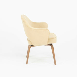 SOLD Eero Saarinen for Knoll 2020 Executive Arm Chair with Tan Suede & Wood Legs