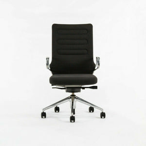 2014 Vitra AC 5 Grey Fabric + Polished Aluminum Desk Chair by Antonio Citterio