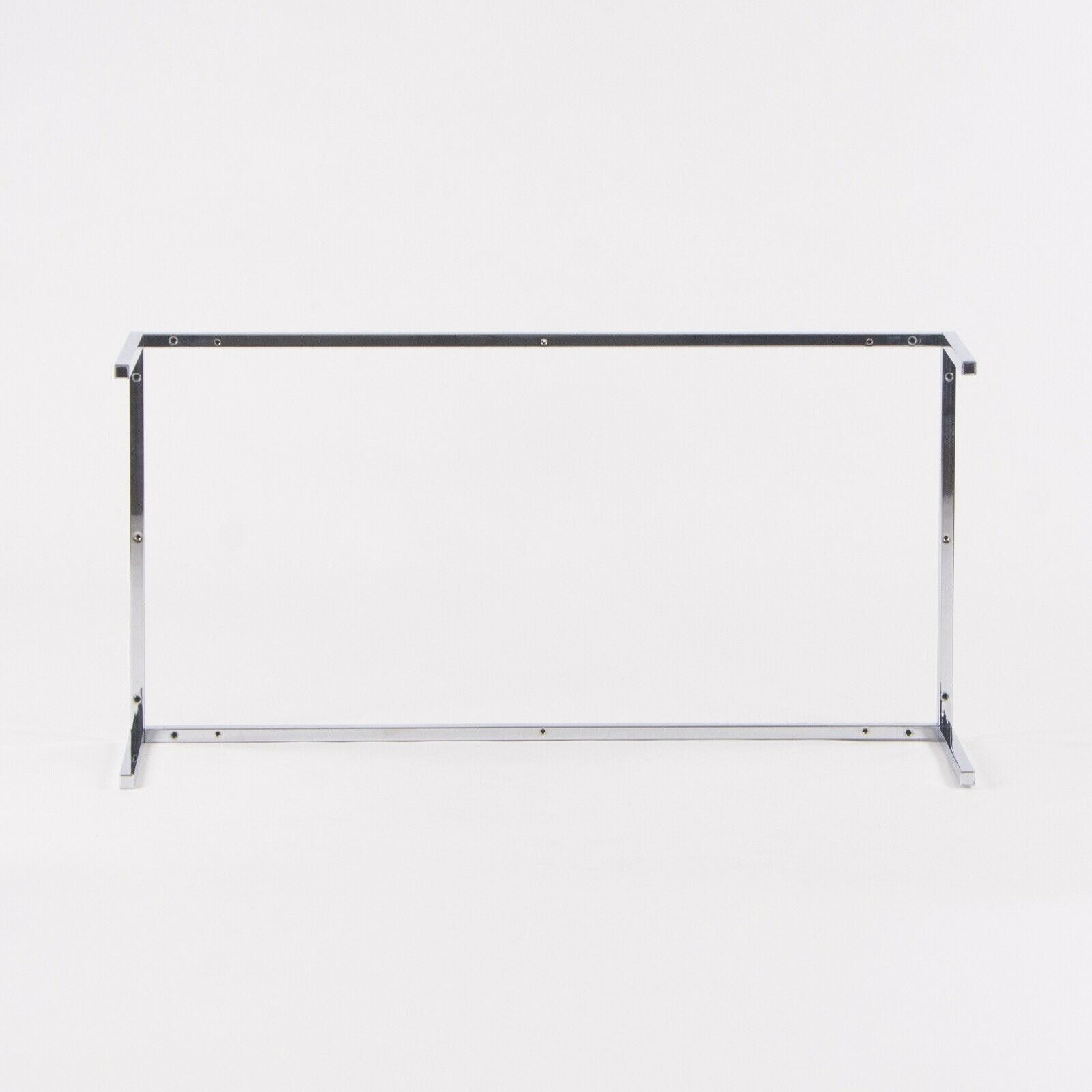 SOLD Florence Knoll for Knoll Studio 45 x 22 Chrome Coffee Table w/ Glass Top Signed