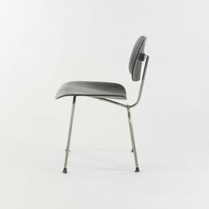 SOLD 1955 Vintage Ebonized Eames for Herman Miller DCM Side Dining Chair with Metal Legs