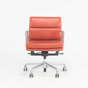 SOLD Herman Miller Eames Aluminum Group Soft Pad Management Chair Red Edelman Leather