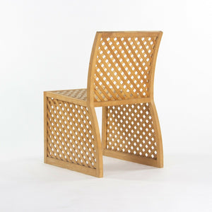 SOLD 1985 Prototype Richard Schultz Wooden Outdoor Collection Dining Chair