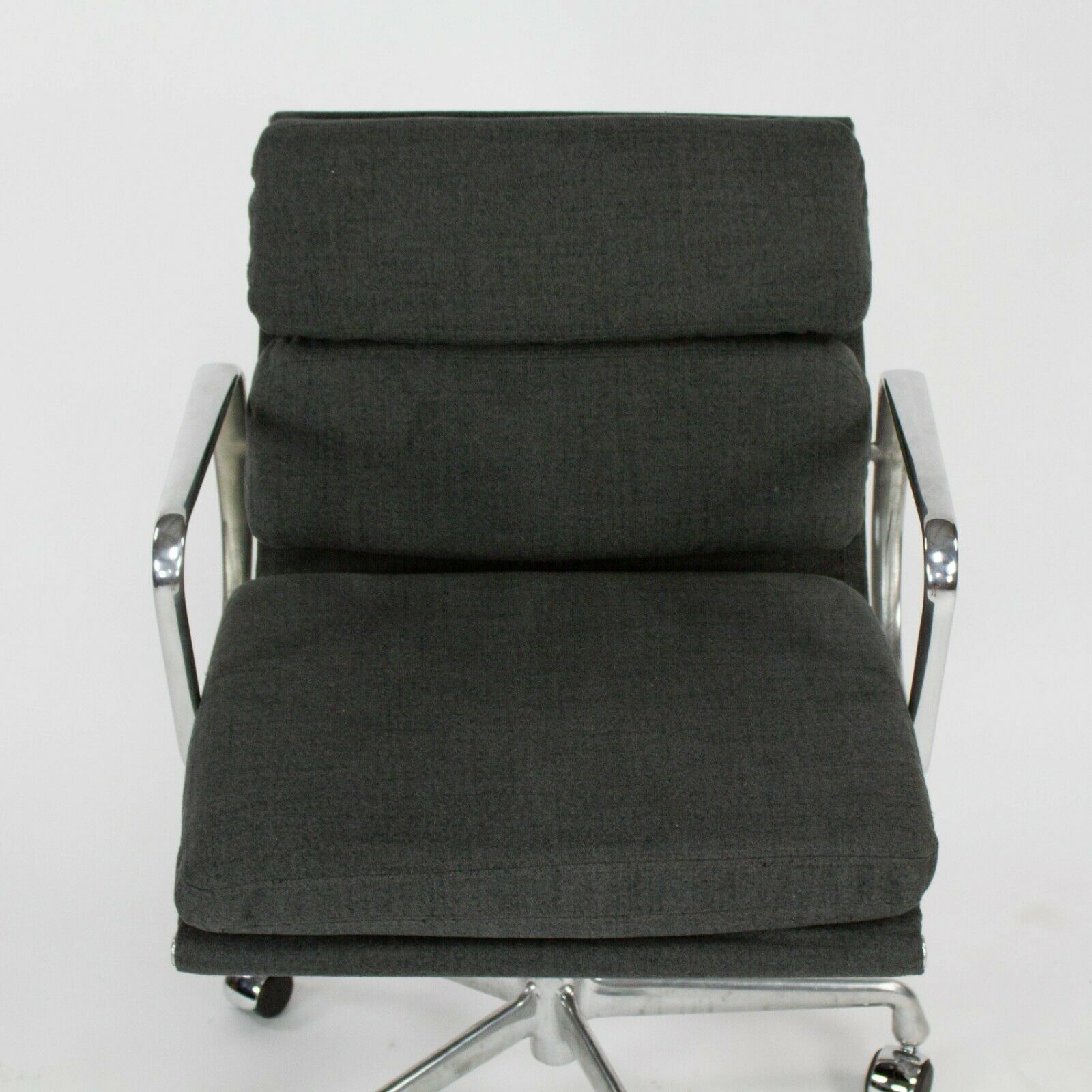 SOLD 2010s Herman Miller Eames Aluminum Group Soft Pad Management Desk Chair w Fabric