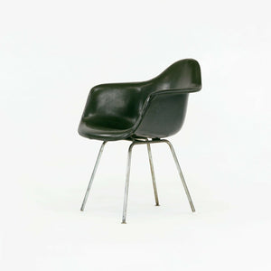 1959 Herman Miller Eames DAX Fiberglass Arm Shell Chair with Green Removable Pad