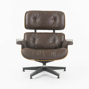 SOLD C. 1961 Herman Miller Eames Lounge Chair and Ottoman 670 and 671 Brown Leather