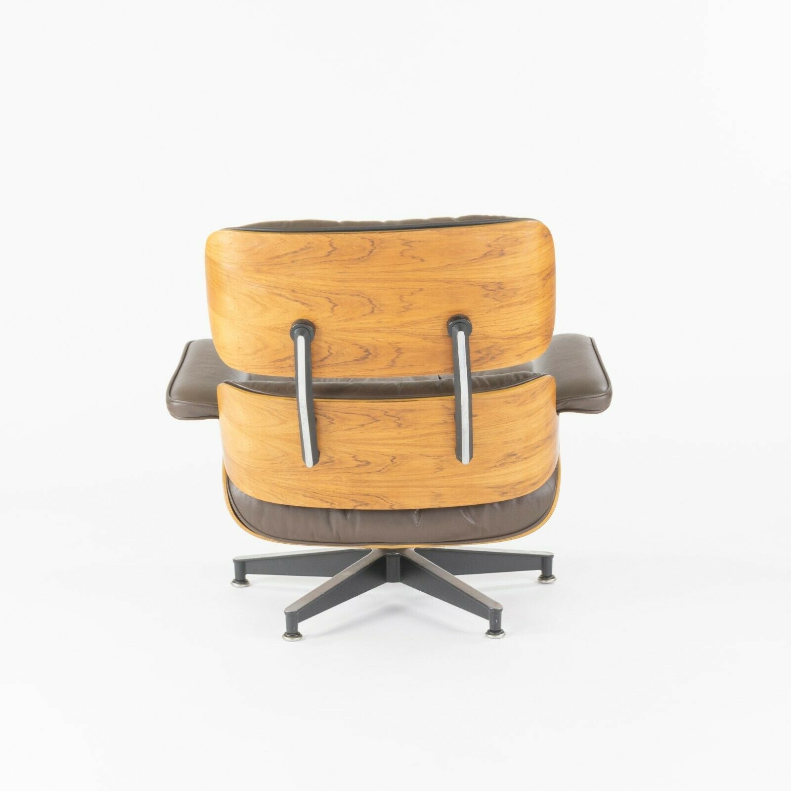 SOLD 1980s Herman Miller Eames Lounge Chair and Ottoman 670 and 671 Brown Leather
