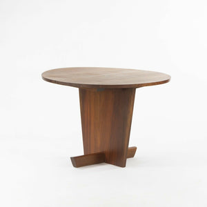 SOLD 1997 Mira Nakashima Minguren I Special 42 inch Round Black Walnut Dining Table