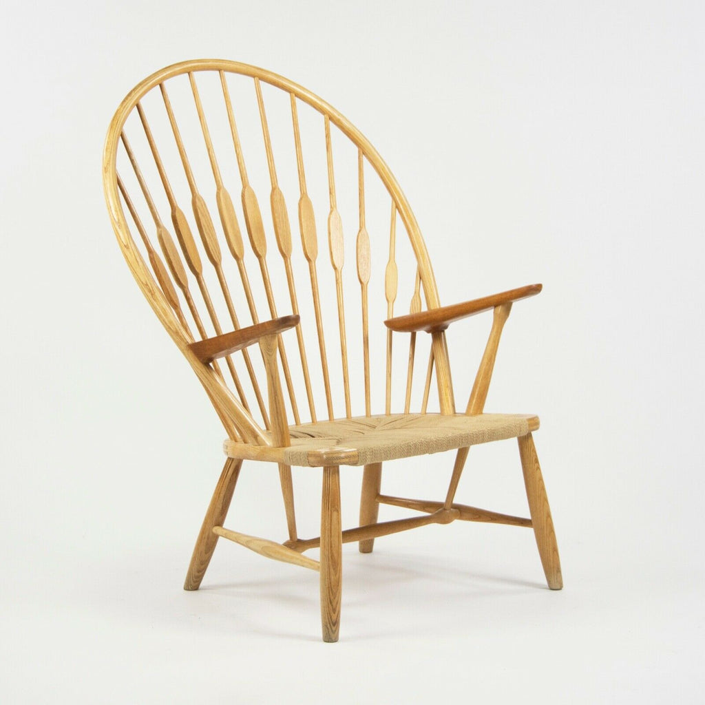 1960s Hans Wegner Peacock Chair for Johannes Hansen of Denmark Ash & Teak Knoll