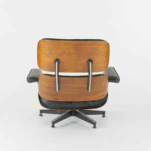 SOLD 1956 Holy Grail Herman Miller Eames Lounge Chair with Swivel Ottoman + Boot Glides + 3 Hole Arms