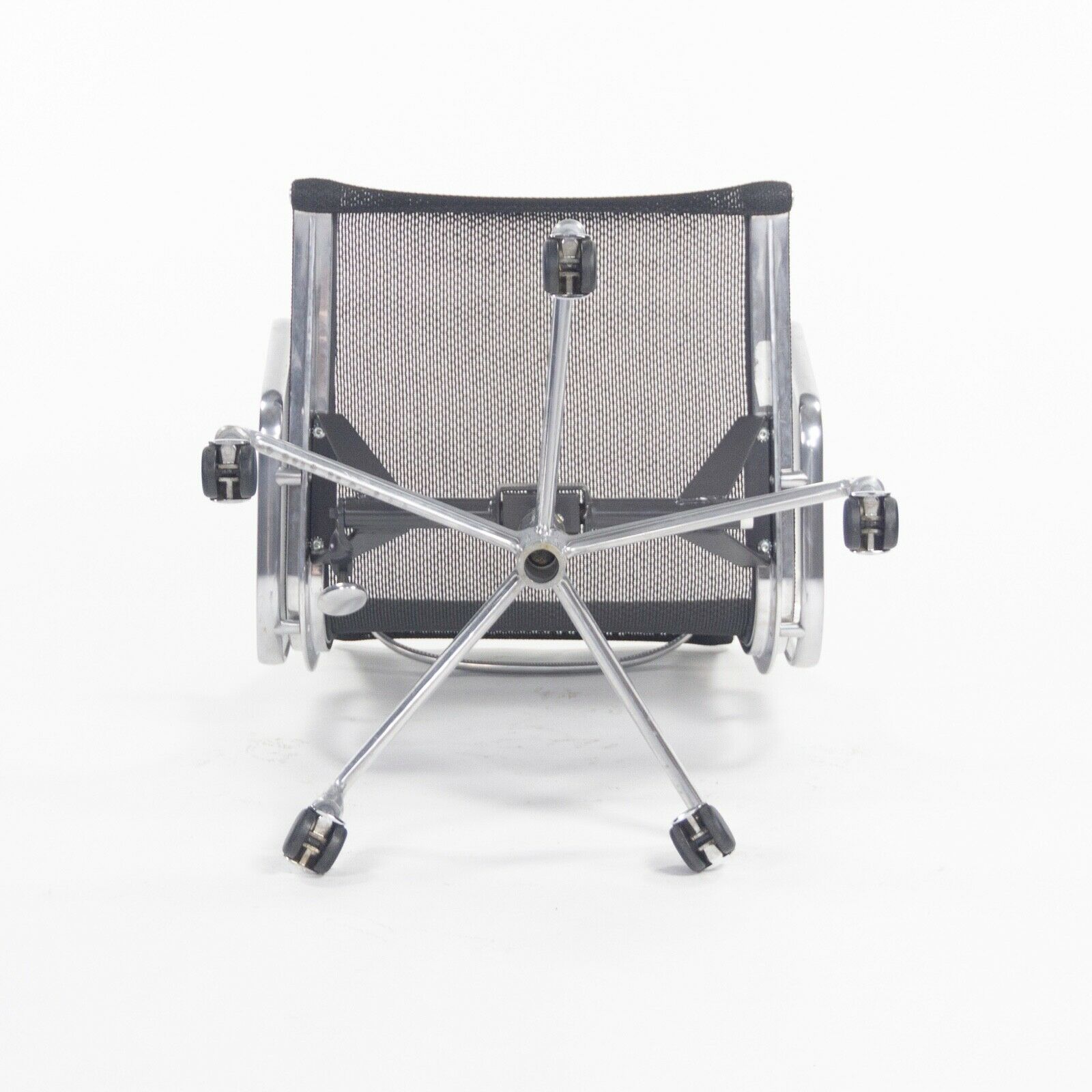 SOLD 2009 Herman Miller Eames Aluminum Group Executive Low-Back Black Mesh Desk Chair