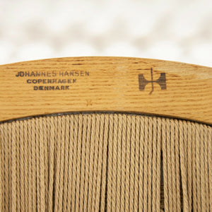 SOLD 1960s Hans Wegner Peacock Chair for Johannes Hansen of Denmark Ash & Teak Knoll