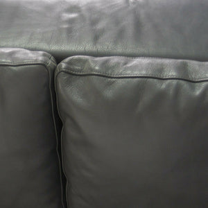 1999 Zanotta Alfa IGrey Leather Sectional Modular Sofa by Emaf Progetti 2x Avail