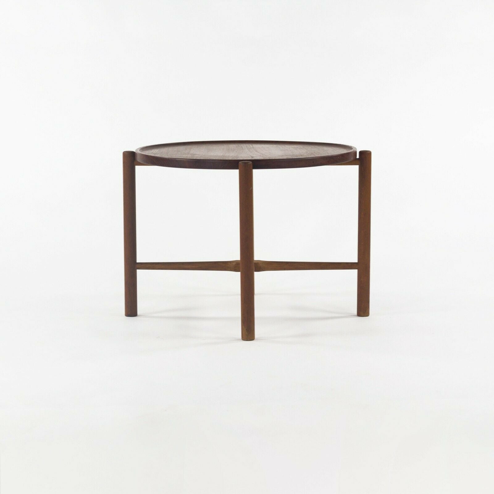 1960 PP35 Hans Wegner for Andreas Tuck Folding Teak & Oak Side Table 2 Available