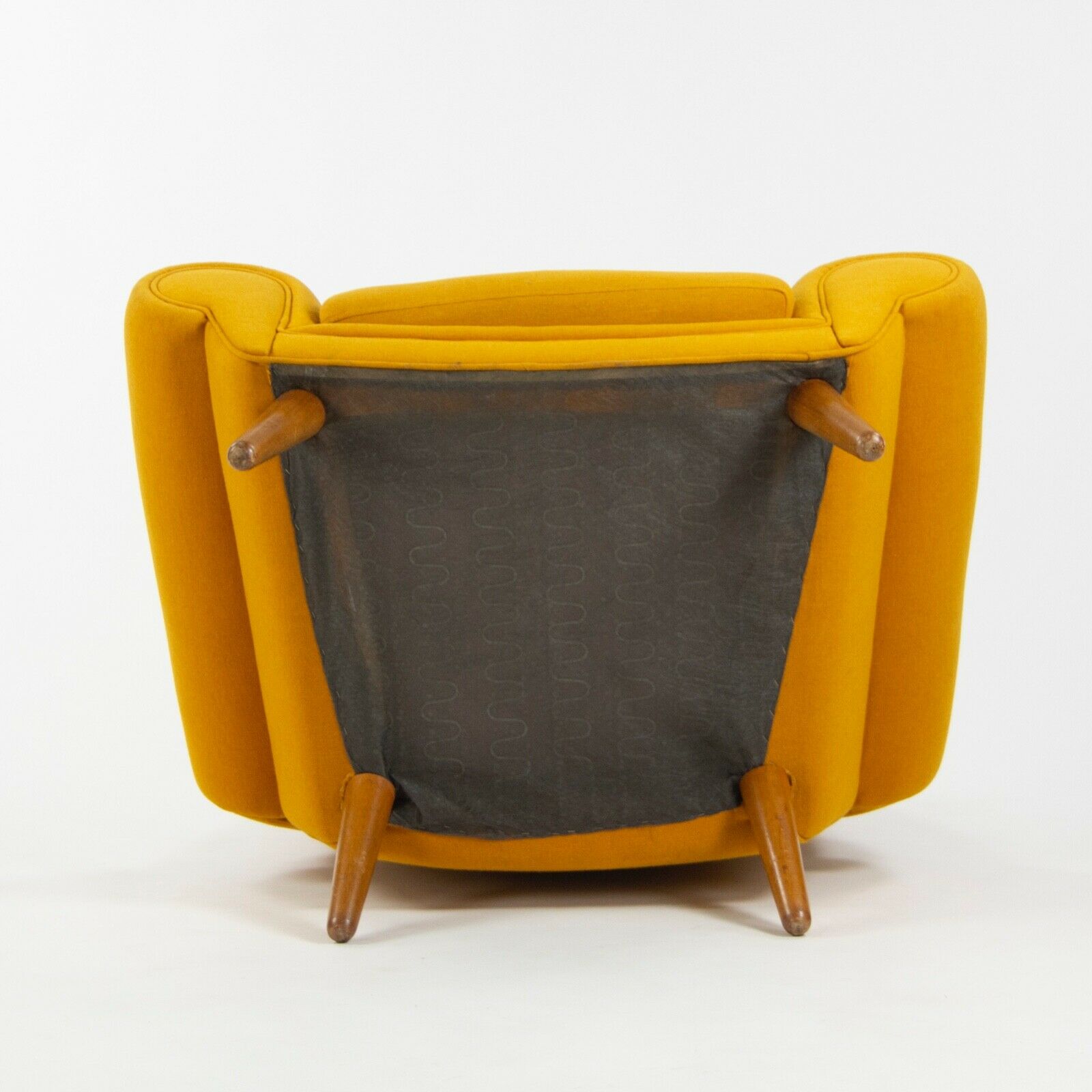 SOLD 1960s Vintage Kurt Østervig Yellow Upholstered Lounge Chair for Ryesberg Mobler