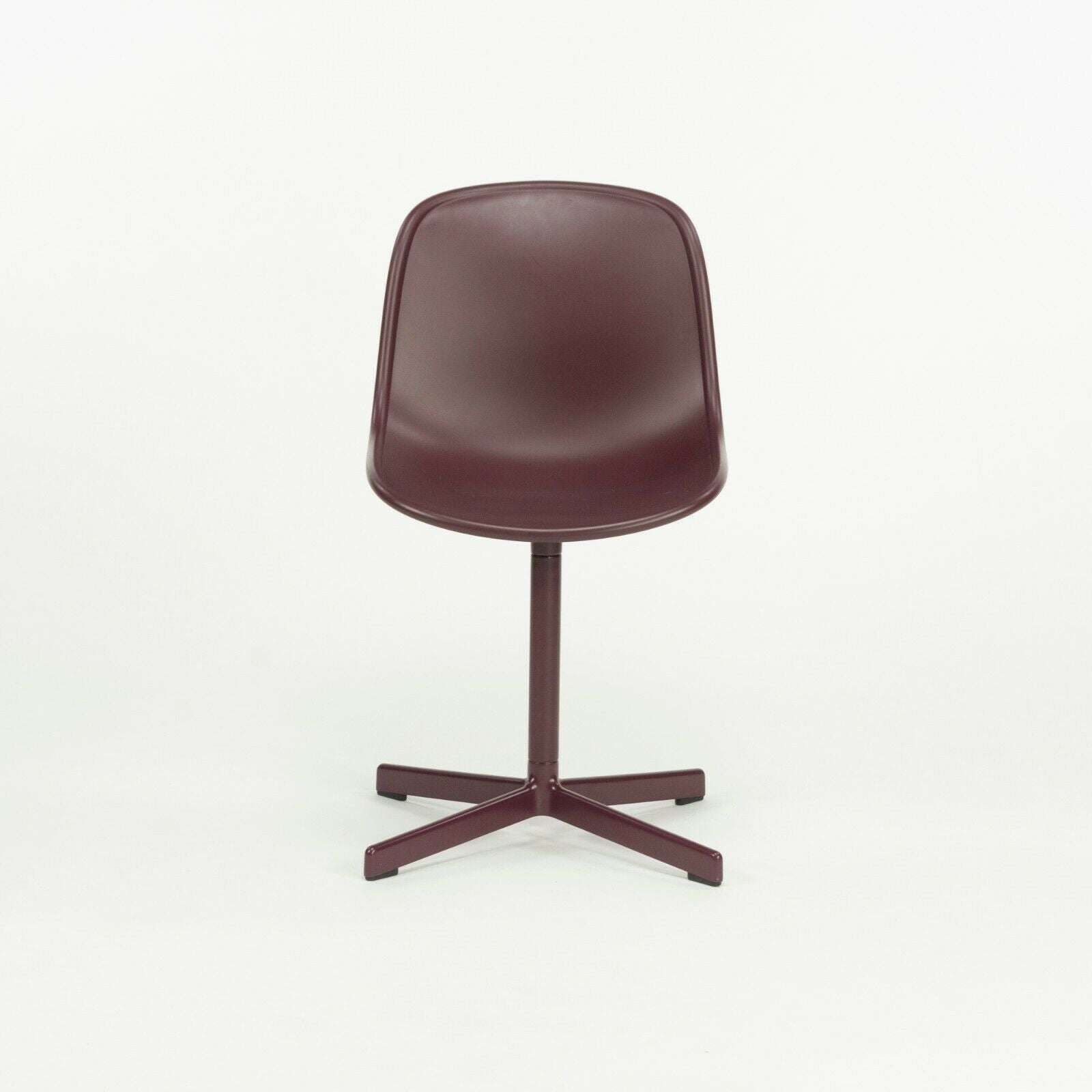 SOLD 2020 Set of 6 HAY Neu 10 Bordeaux Poly Swivel Shell Chairs